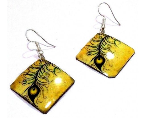 PEACOCK - Contemporary Women Earrings Jewelry Hook Drop Dangle Fashion Gift N18